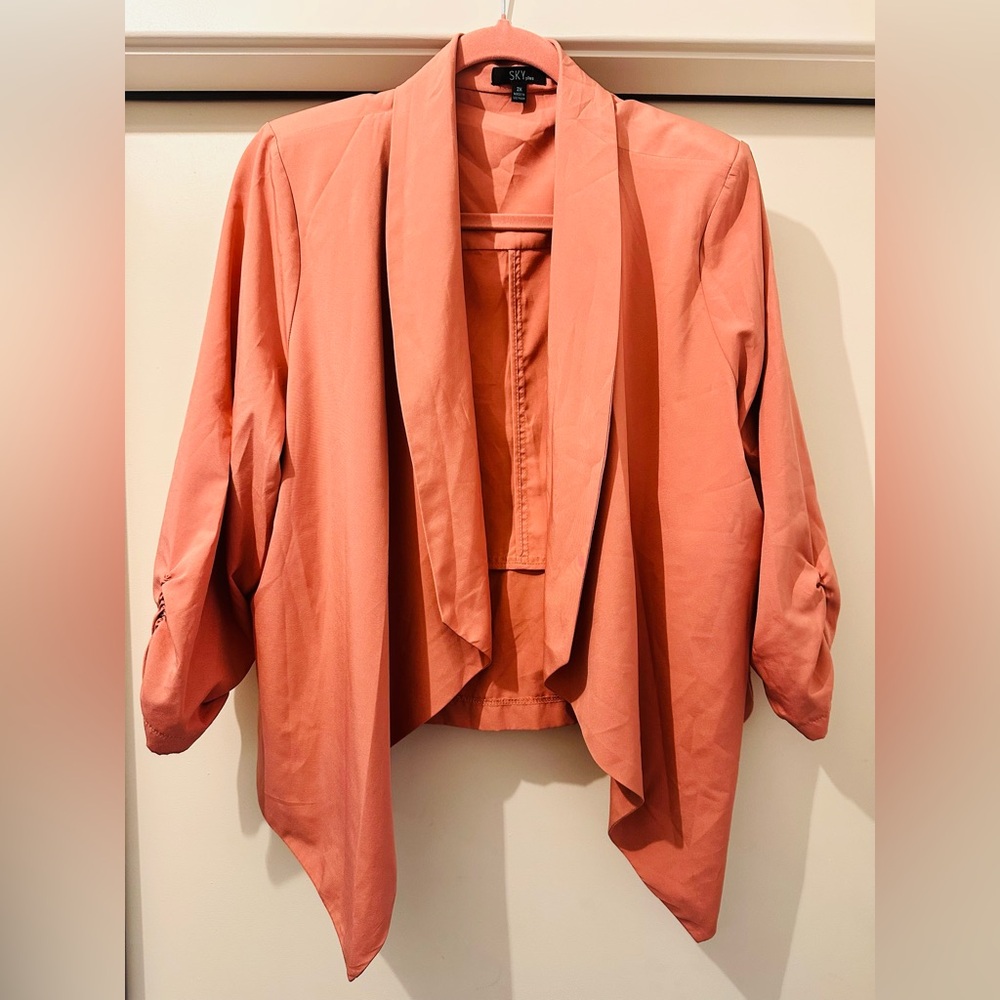 Coral Draped Women's Jacket